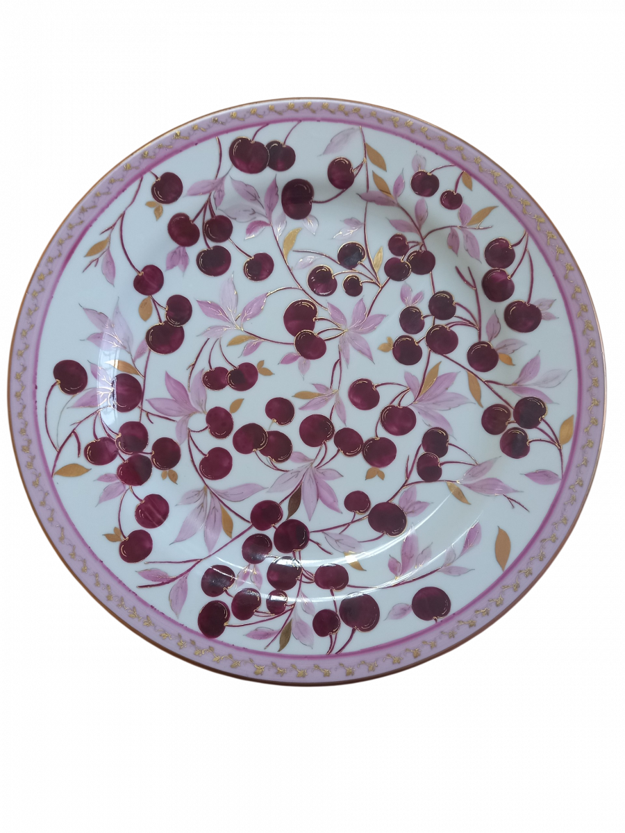 Блюдо 300 мм Малиновая вишня авт.Коньков И.Г.рос.Ловцова Д.В.