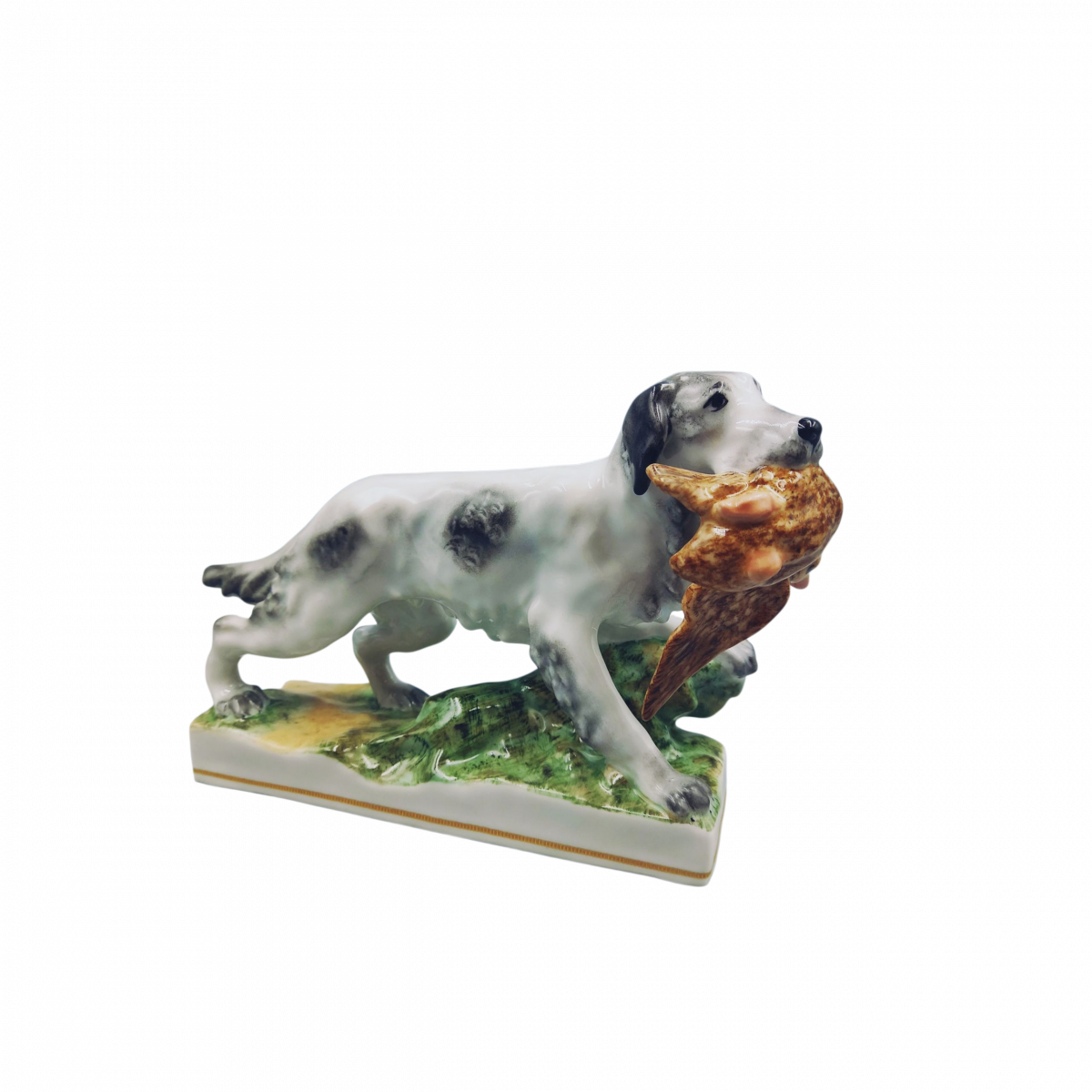 Скульптура"Собака с уткой"  авт.Пустыгин Н.П.рос.Иванова М.В.