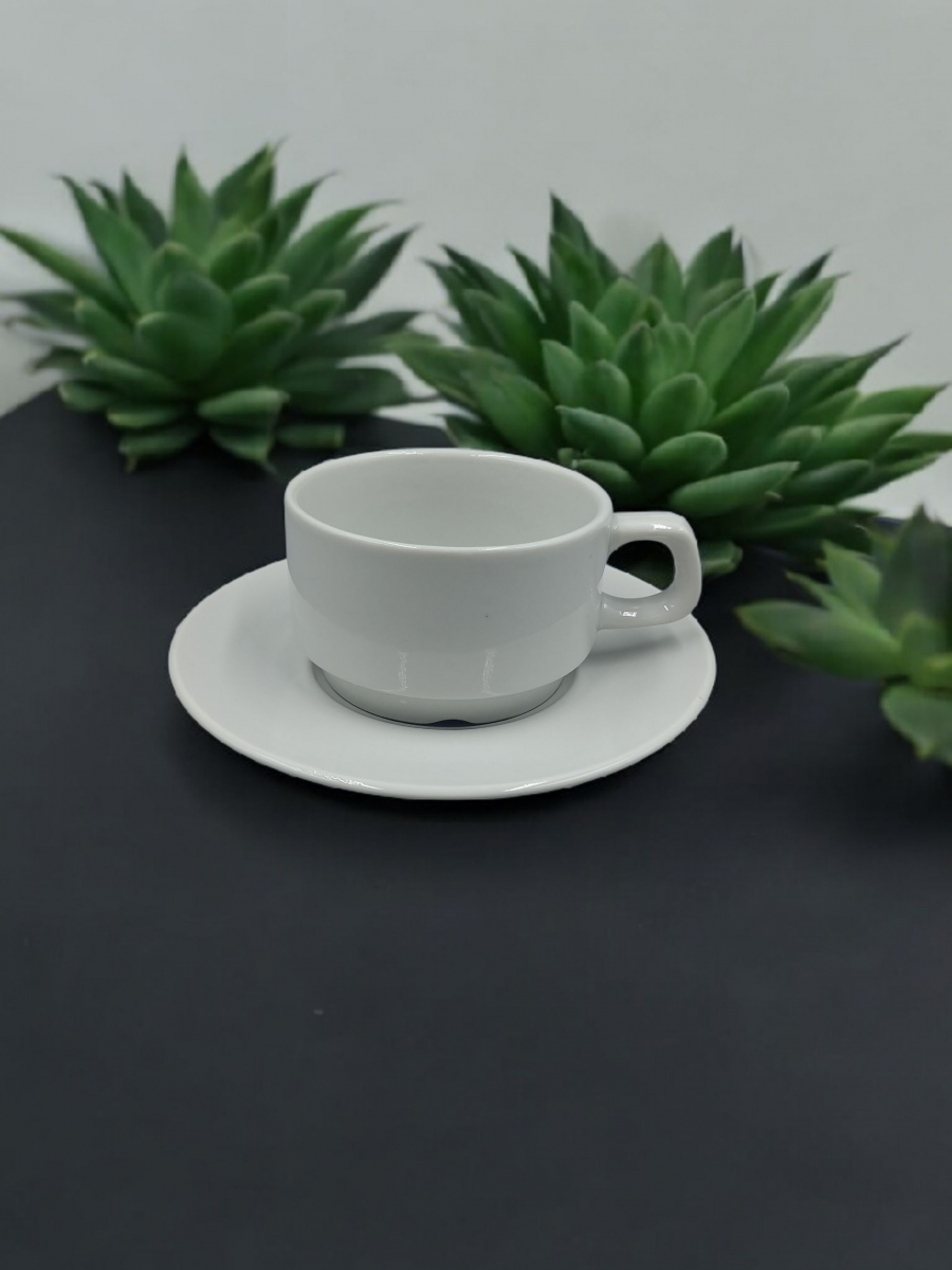 Набор чайный 12 предм. Штабелируемый 170 мл Белый