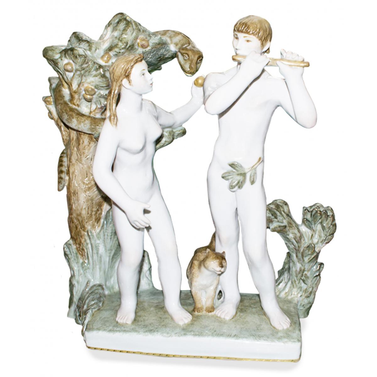 Скульптура "Адам и Ева" автор Гатилова Е.И.
