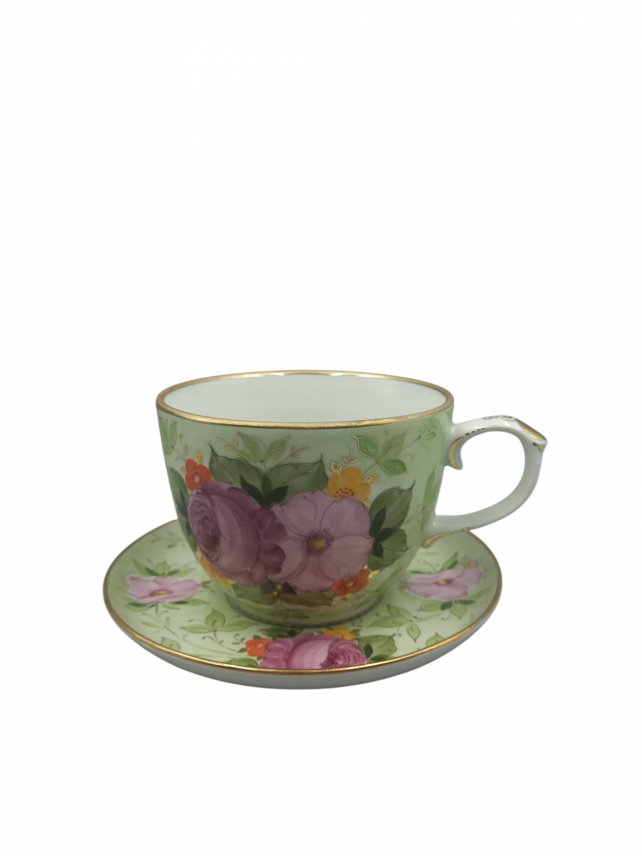 Чашка чайная с блюдцем Колокол Летний полдень авт.рос.Полякова С.Ю