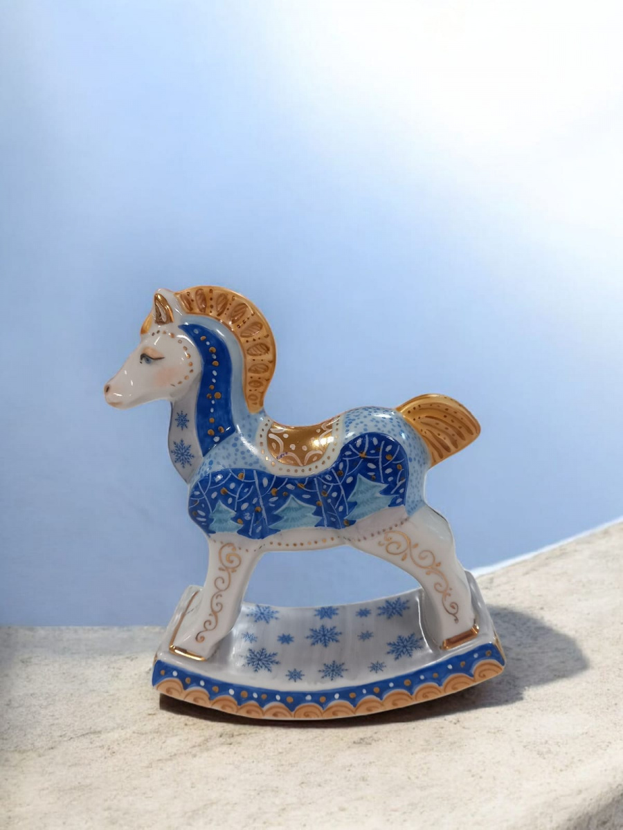 Скульптура"Лошадка-качалка" авт.рос.Полякова С.Ю.