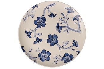 Тарелка 270 мм Синие цветы (Керамика)