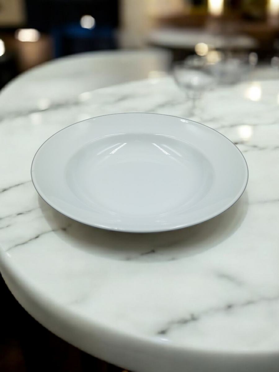 Набор 6 предм. Тарелка 200 мм глубокая Гладкий край Белая