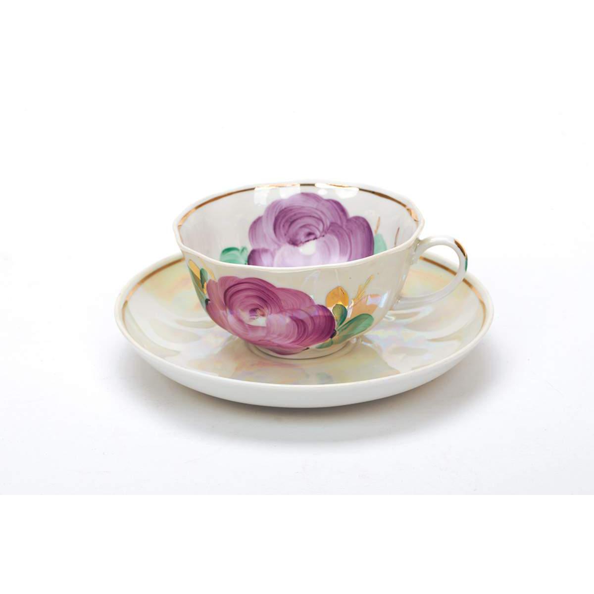 Сервиз чайный 15 предм. Тюльпан Свадебный