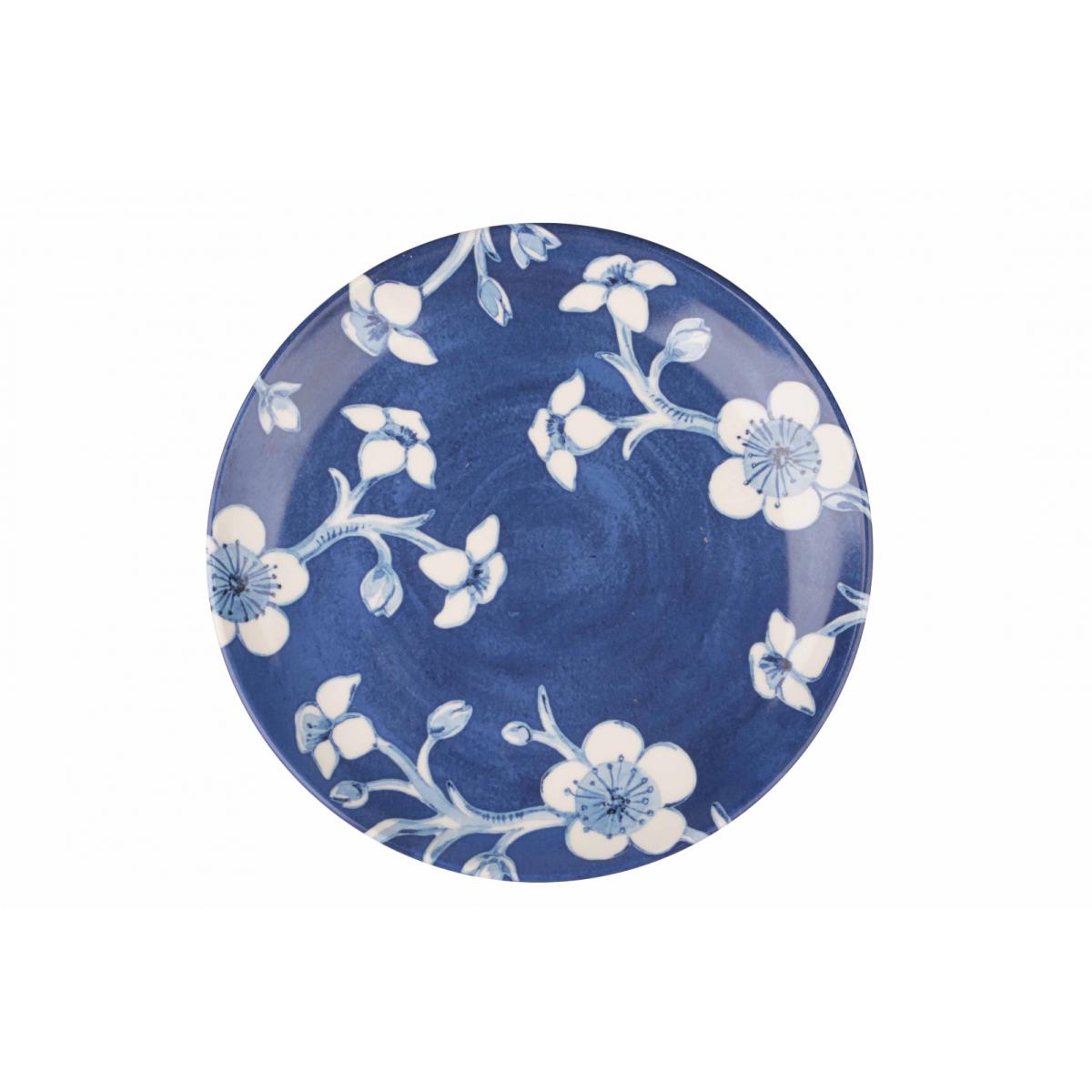 Тарелка 210 мм Синие цветы (Керамика)