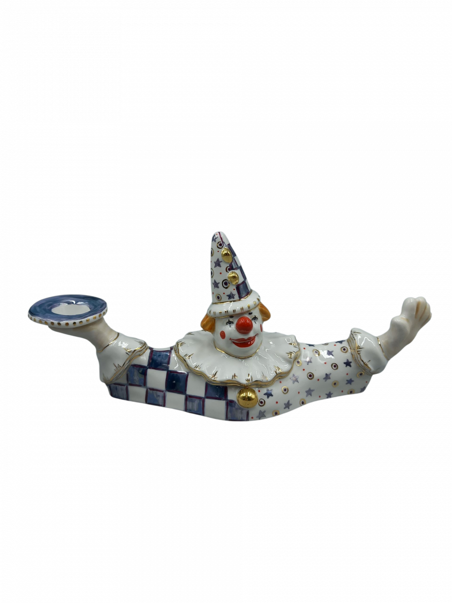 Скульптура"Подсвечник Клоун" авт.рос.Коришева Е.С.