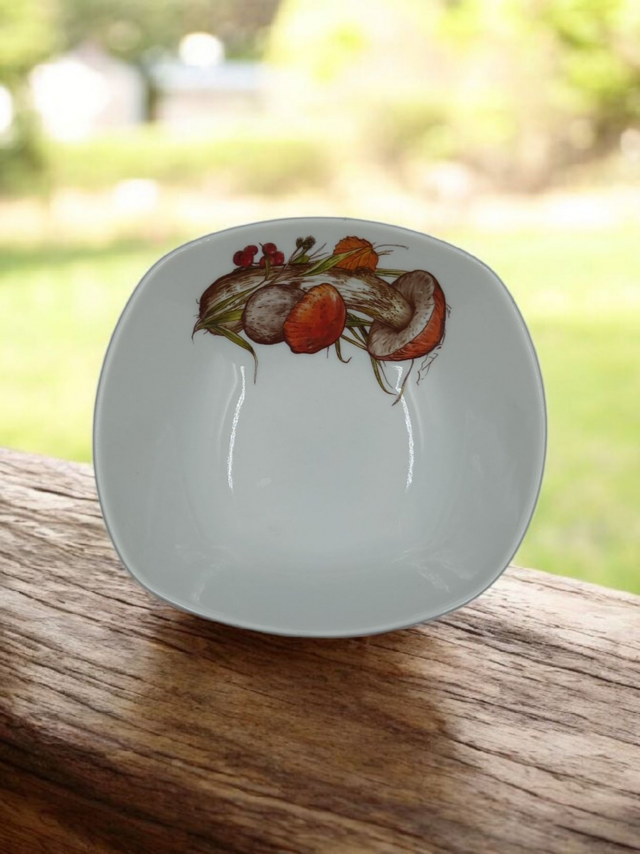 Салатник 300 мл Квадратный Грибы																														