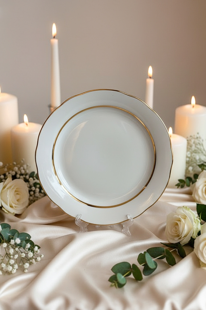 Набор 6 предм. Тарелка 240 мм мелкая Вырезной край Монреаль