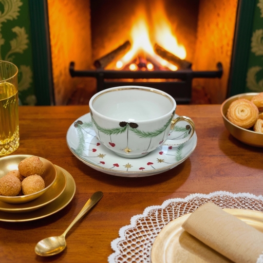 Чашка чайная с блюдцем Янтарь авт.рос.Ковтун С.А.