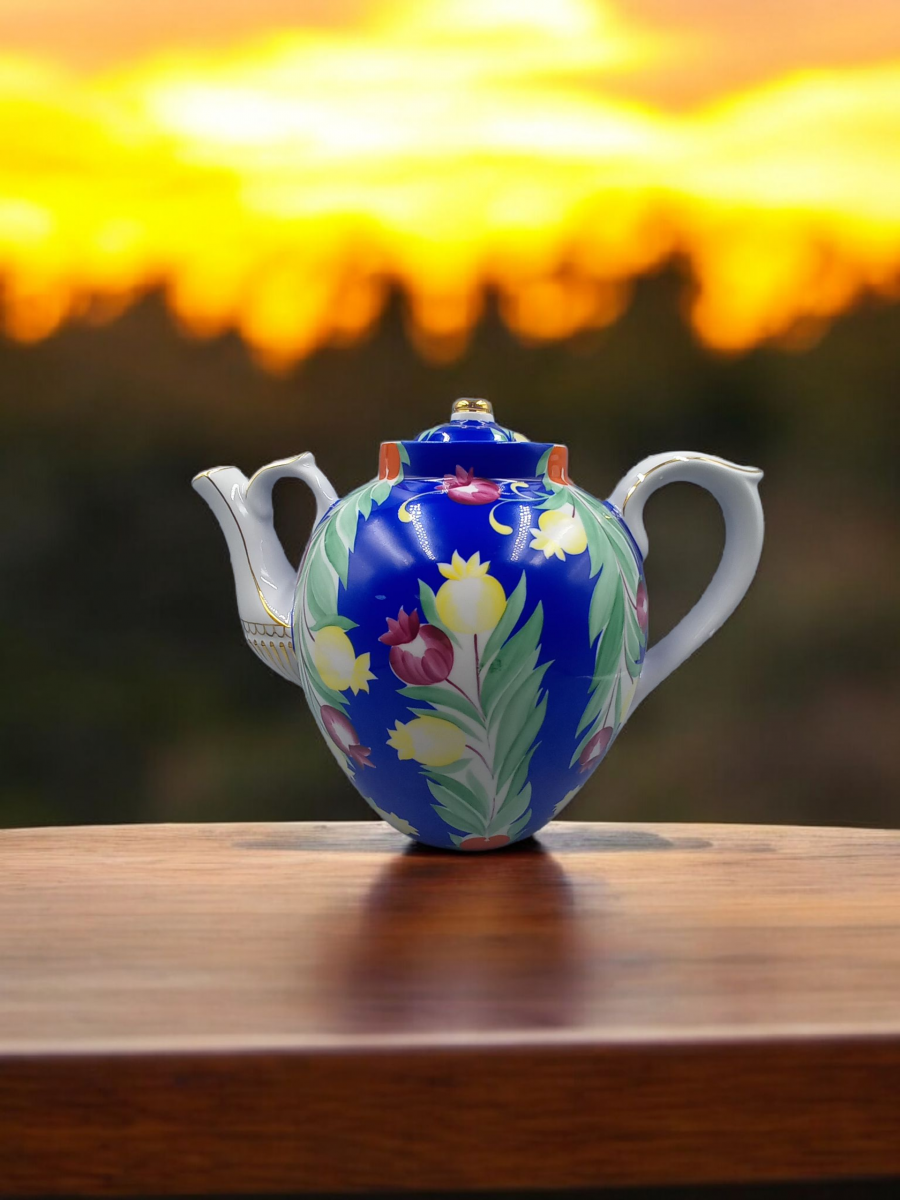 Чайник 4500 мл Русский Красавица Синий рос.Григорьева Д.В.