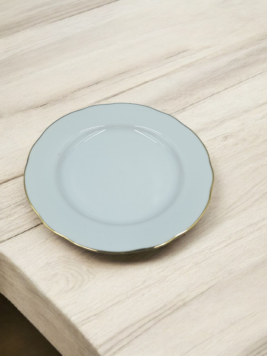 Набор 6 предм. Тарелка 200 мм мелкая Вырезной край Отводка Золотом