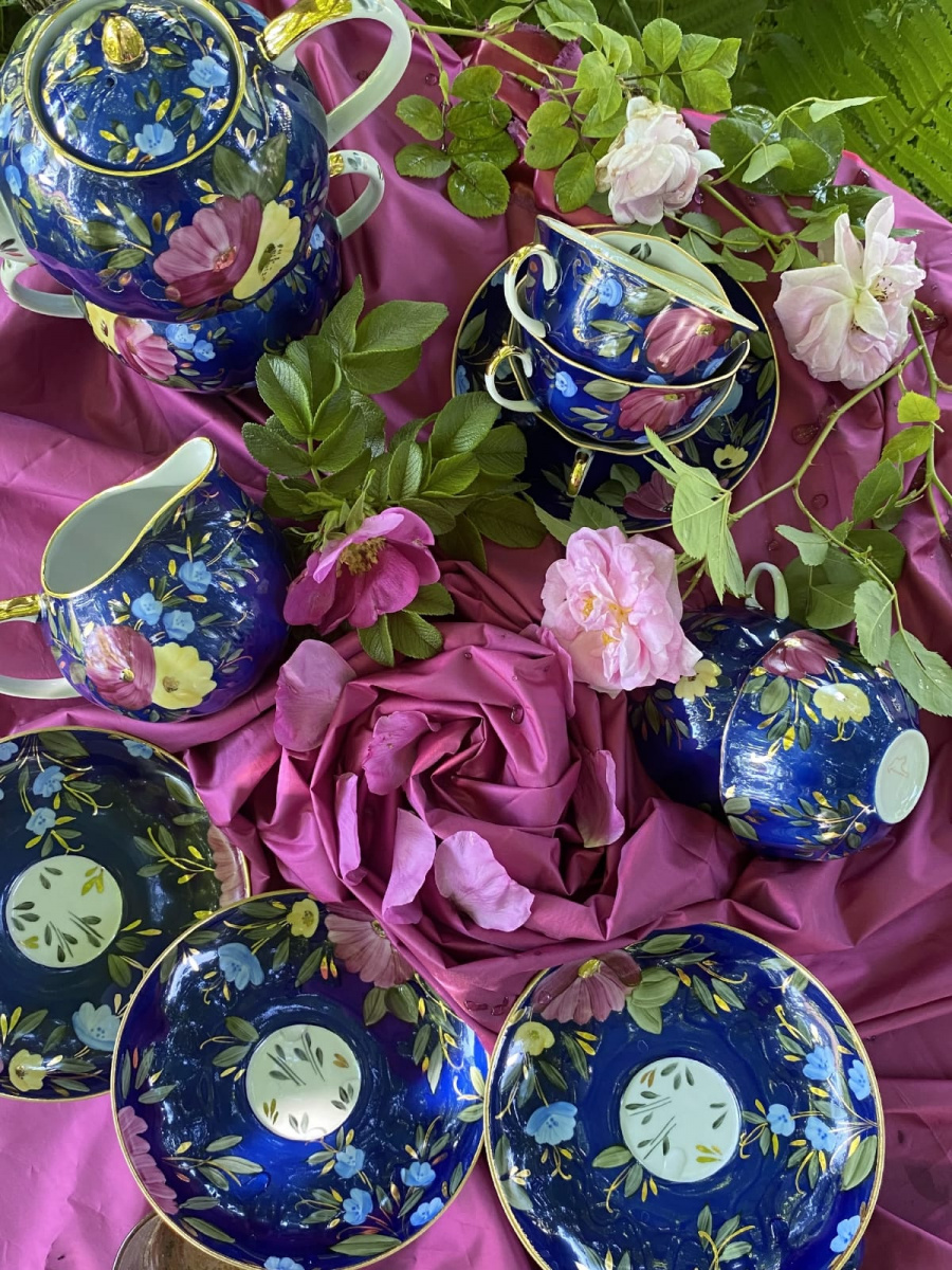 Сервиз чайный 15 предм. Тюльпан Летний вечер