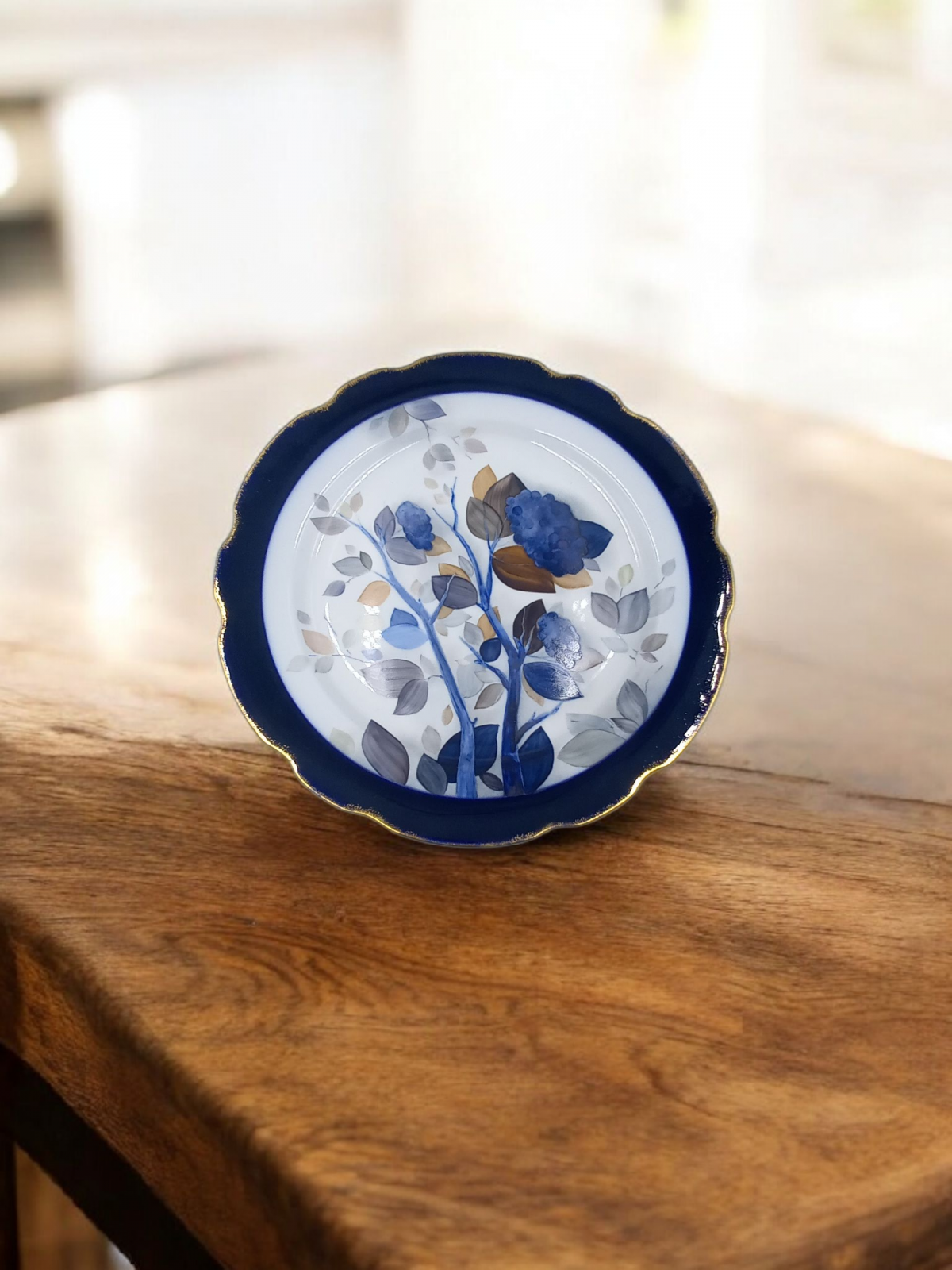 Блюдо круглое 300 мм Вырезной край Арония рос.Григорьева Д.В.