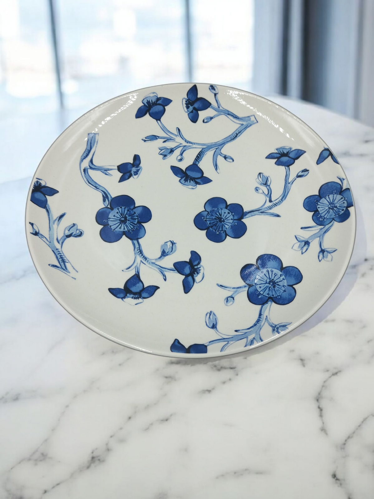 Набор 2 предм.Тарелка 270 мм Синие цветы керамика