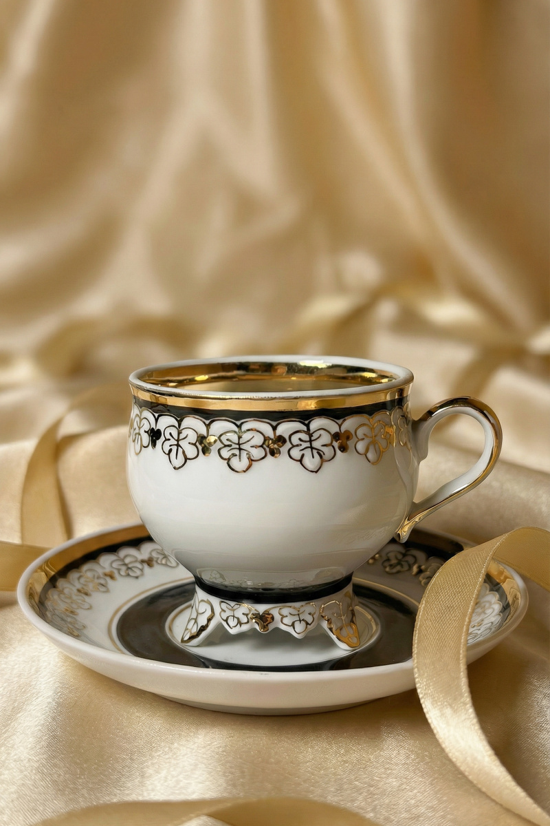 Чашка чайная с блюдцем 230 мл Виноградная лоза Северный