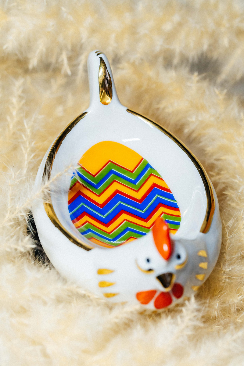 Набор 2 предм.Подставка для яйца Пасхальная Подворье Радость