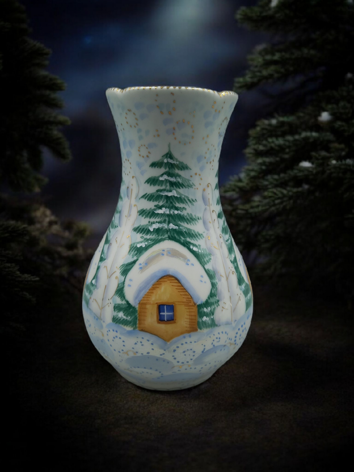 Ваза Аппетитная Зимушка рос.Полякова С.Ю.