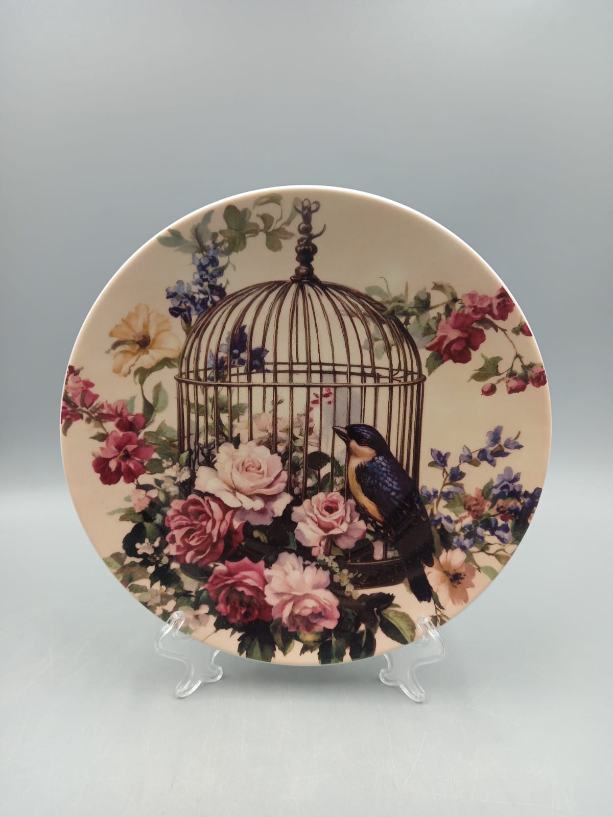Тарелка настенная диам. 200 мм Птица певчая