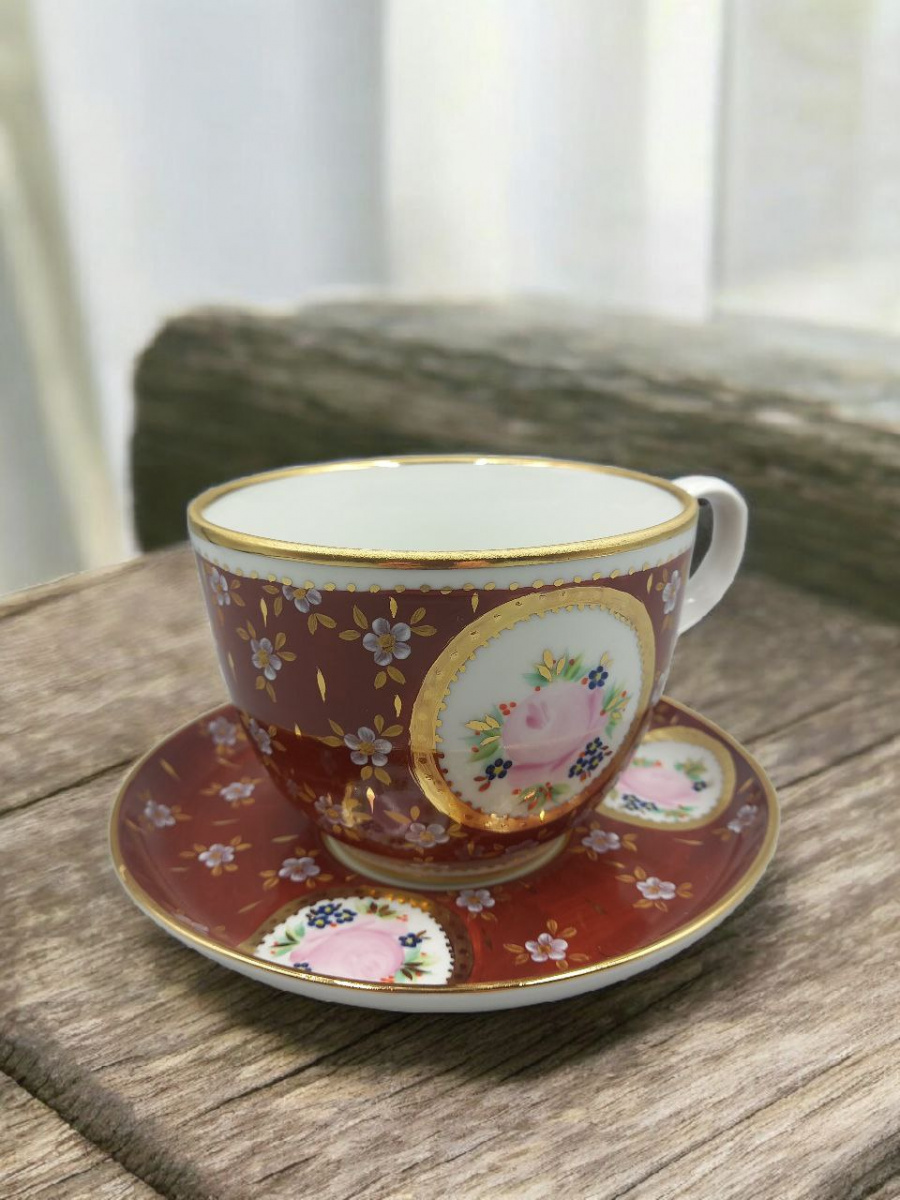 Чашка чайная с блюдцем Колокол Варенька рос.Иванова М.В.