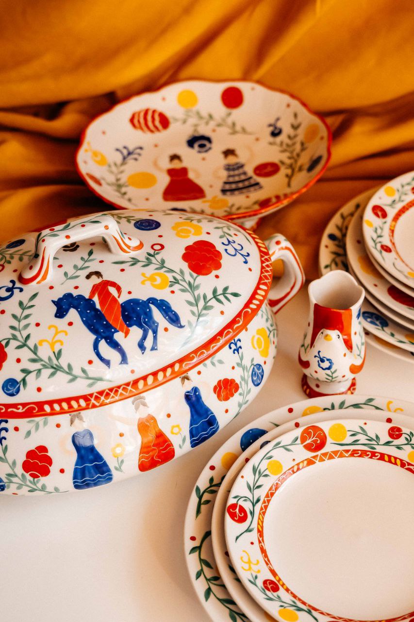 Сервиз столовый 21пр. Веселые забавы рос.Ковтун С.А.