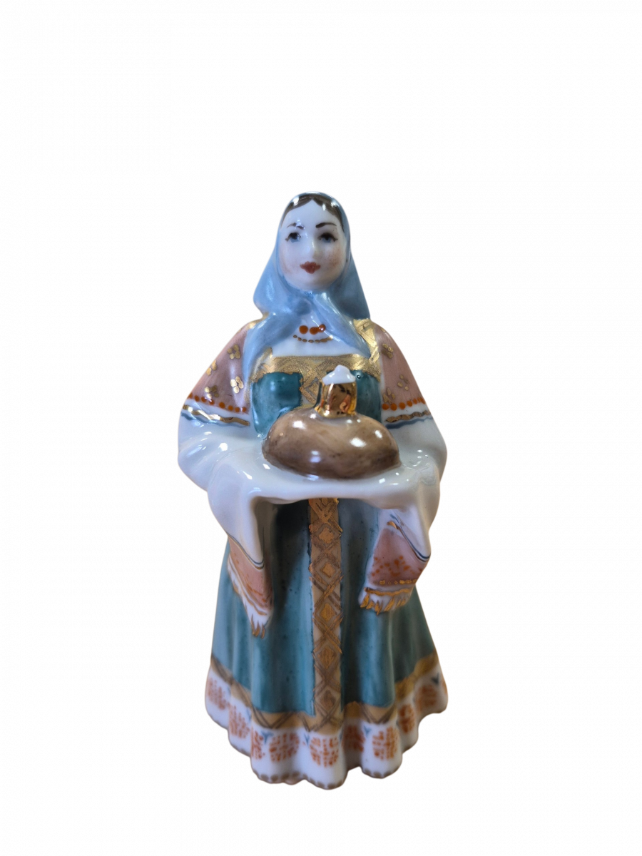 Скульптура"Добро пожаловать" хлеб-соль авт.Бржезицкая А.Д.рос. Коришева О.П.																														