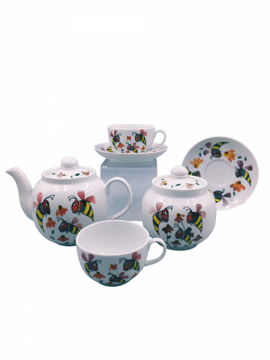 Набор чайный 6 предм.Янтарь Пчелки																														