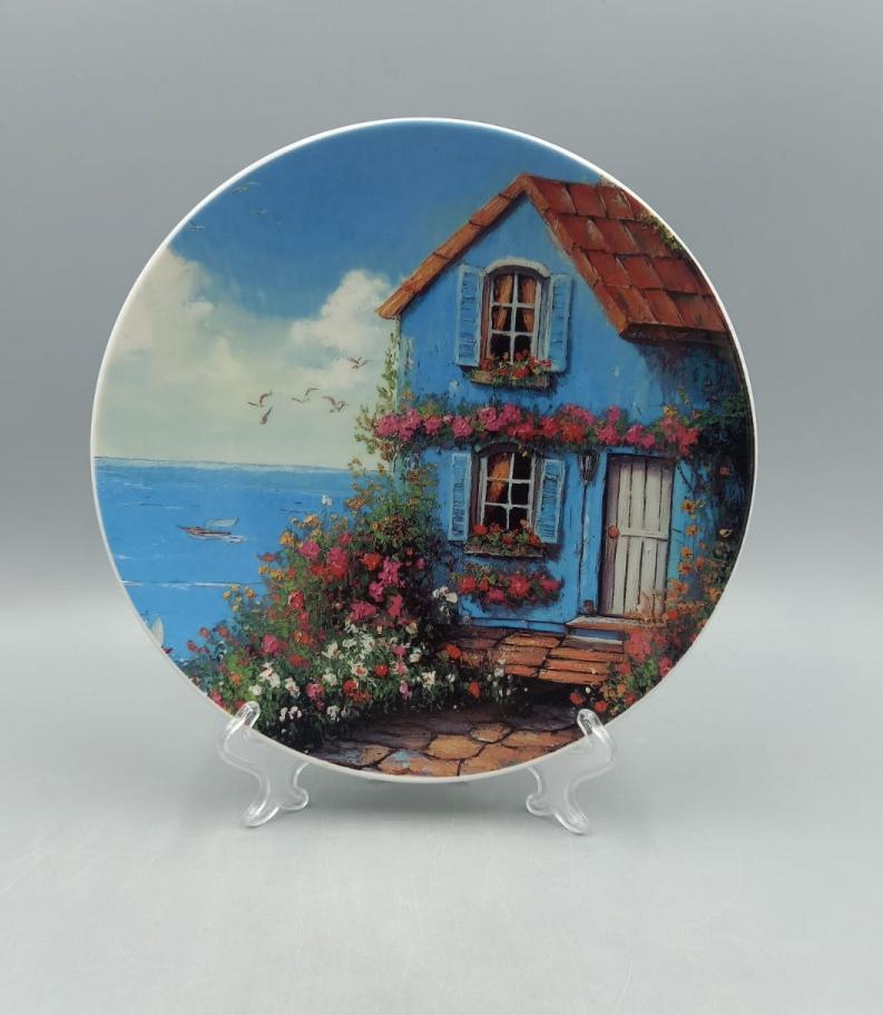 Тарелка настенная диам. 200 мм Южное взморье