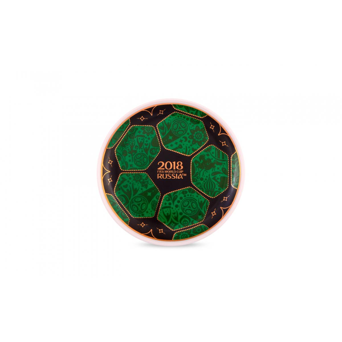 Тарелка диам.100 мм Футбольный мяч Зеленый