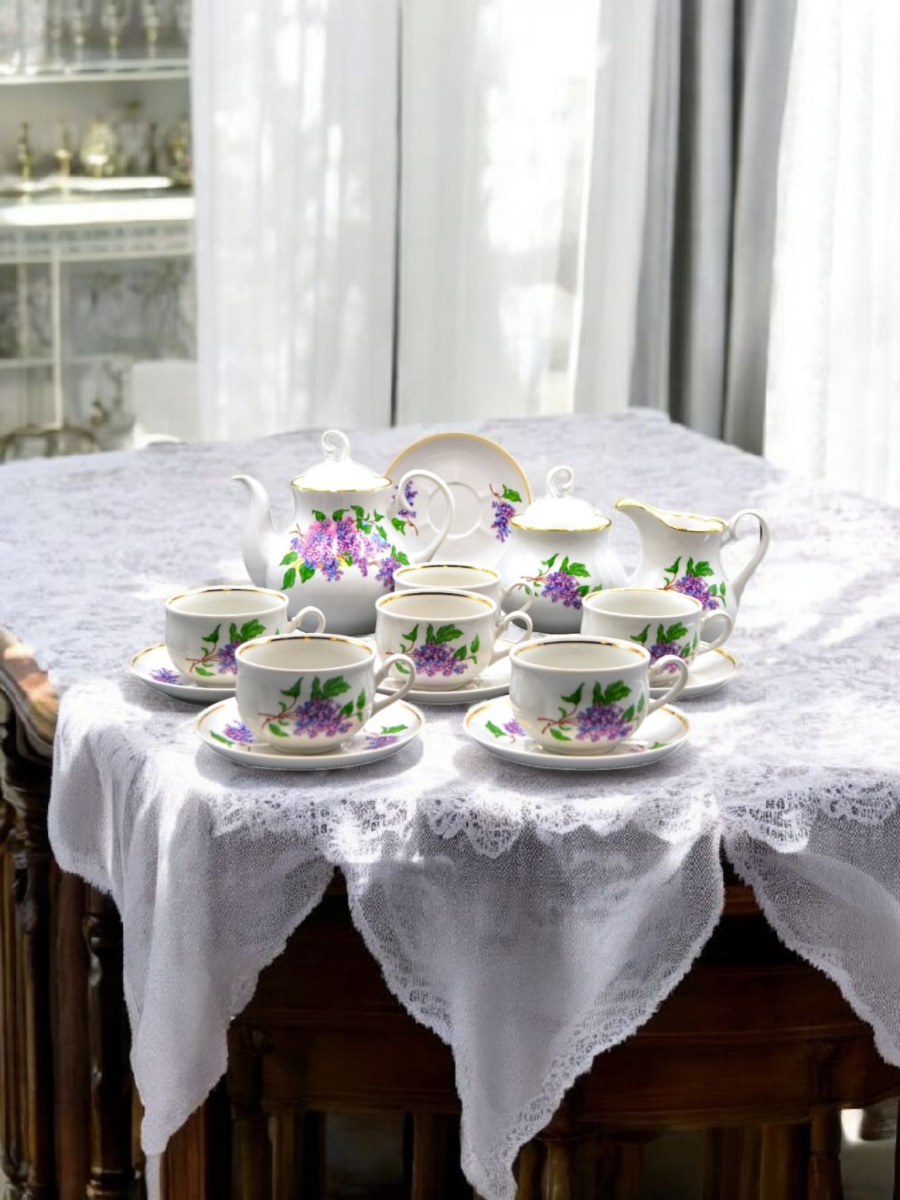 Сервиз чайный 15 предм.  Сирень