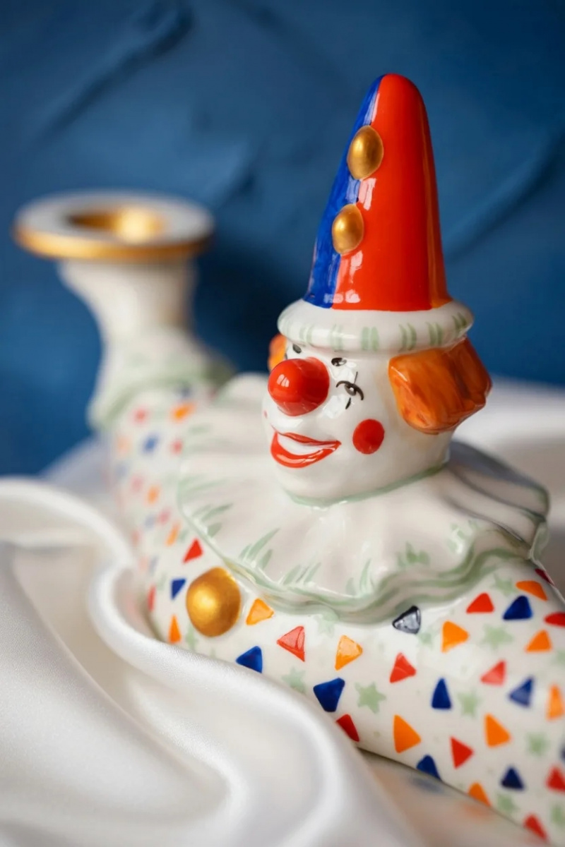 Скульптура"Подсвечник Клоун" авт.рос.Коришева Е.С.																														