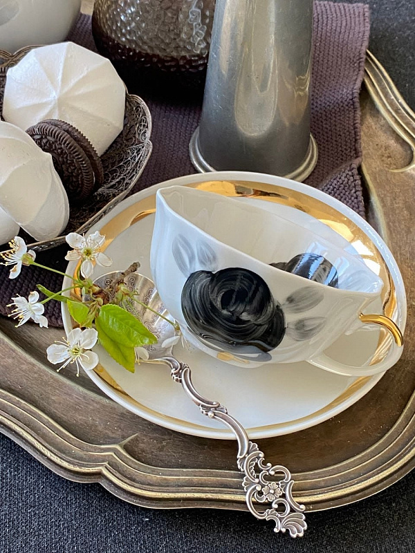 Сервиз чайный 15 предм. Тюльпан Элегия