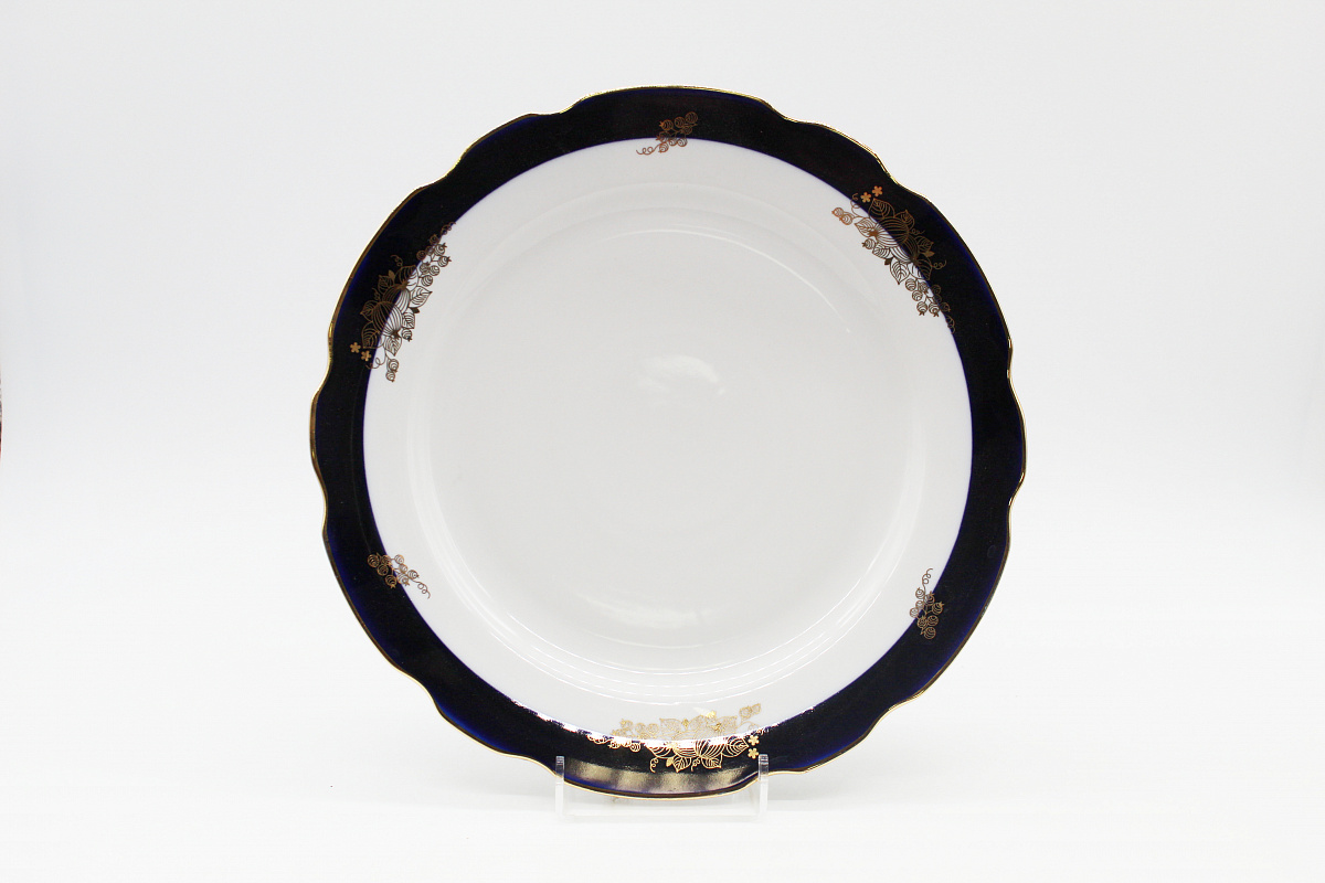 Блюдо круглое 300 мм Вырезной край Ягоды