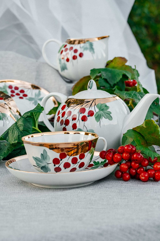 Сервиз чайный 15 предм. Тюльпан Калинка