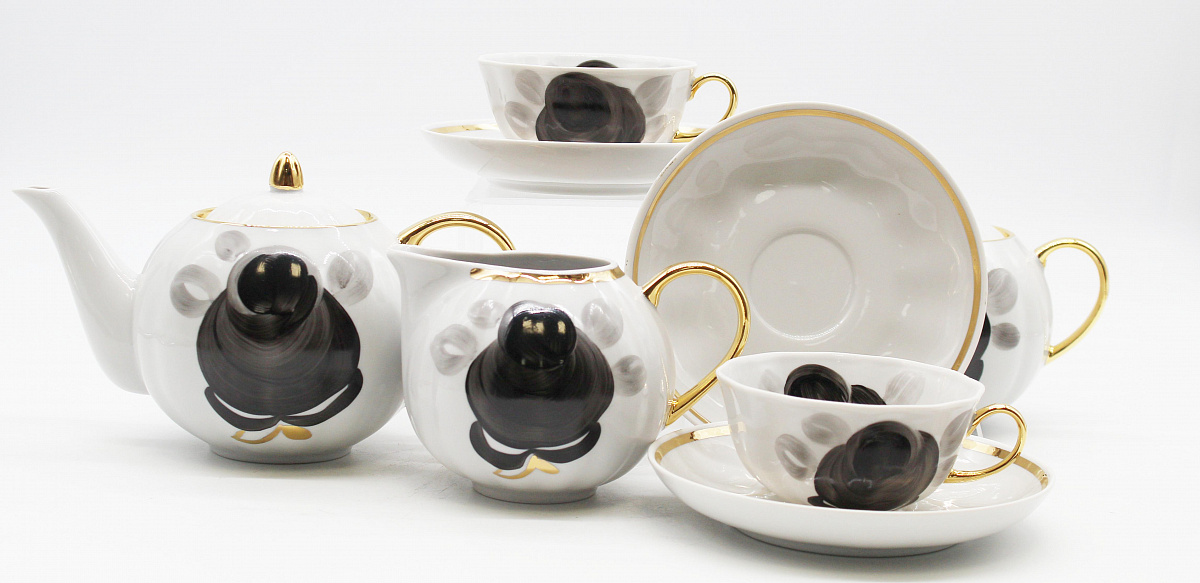 Сервиз чайный 15 предм. Тюльпан Элегия