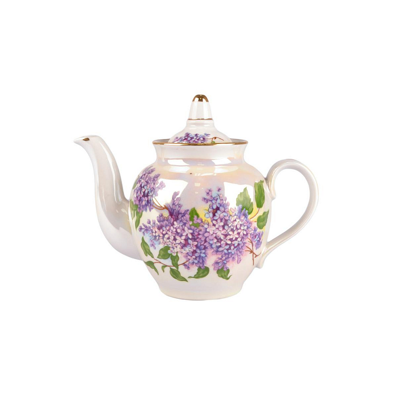 Сервиз чайный 20 предм Гранатовый Сиреневый букет