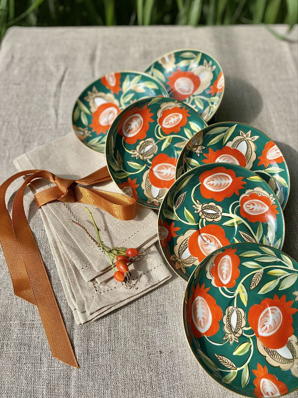 Чашка чайная с блюдцем 220 мл Тюльпан Песня