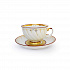 Чашка чайная с блюдцем 350 мл Голубая роза Золотое кольцо
