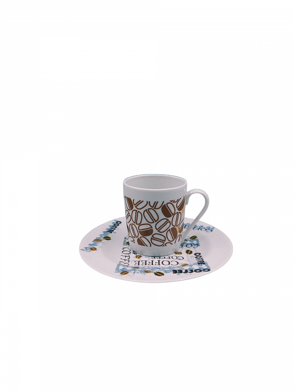 Чашка кофейная с блюдцем 110 мл Европейский  окна																														