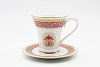 Чашка чайная с блюдцем 270 мл Лилия Торжественный (розовый)